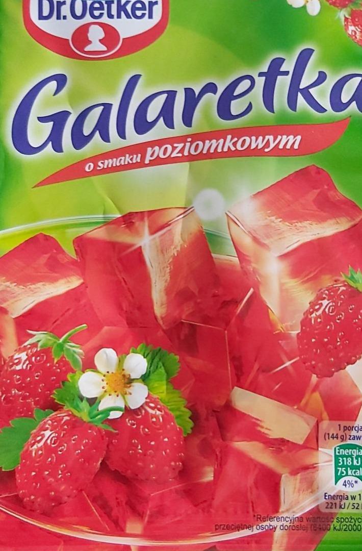 Zdjęcia - Galaretka o smaku poziomkowym Dr.Oetker