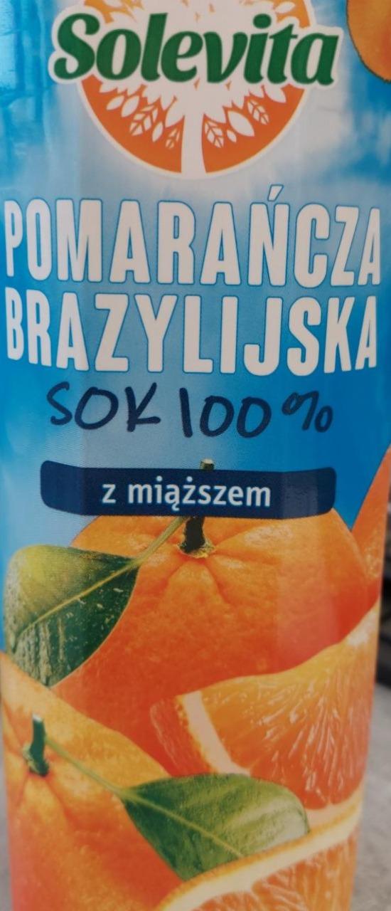 Zdjęcia - Solevita pomarańcza brazylijska sok 100% z miąższem