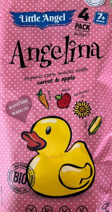 Zdjęcia - Angelina organic corn snacks with carrot & apple Little Angel