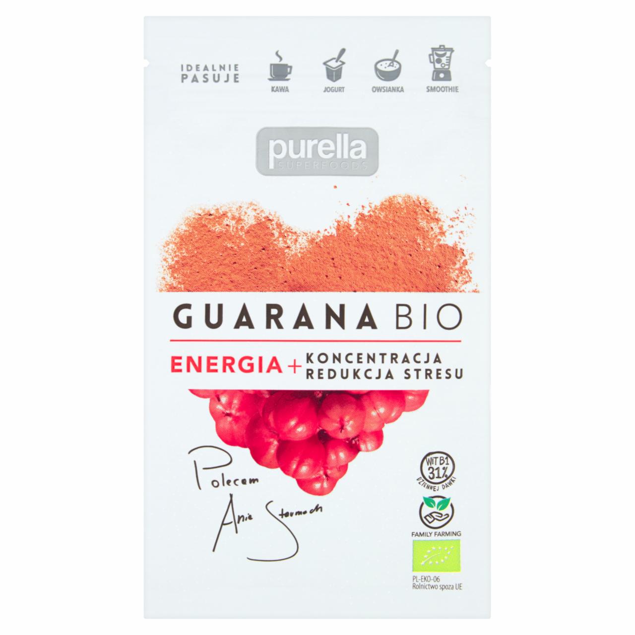 Zdjęcia - Purella Superfoods Guarana Bio 21 g