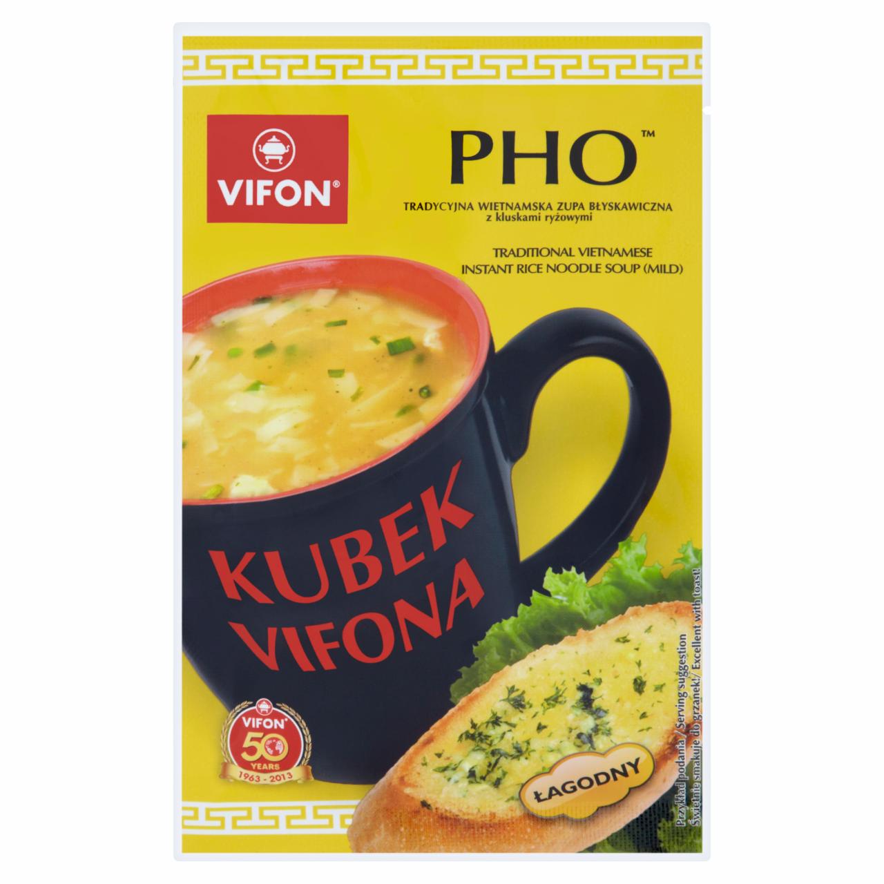 Zdjęcia - Vifon Kubek Vifona Pho Tradycyjna wietnamska zupa błyskawiczna z kluskami ryżowymi łagodna 25 g