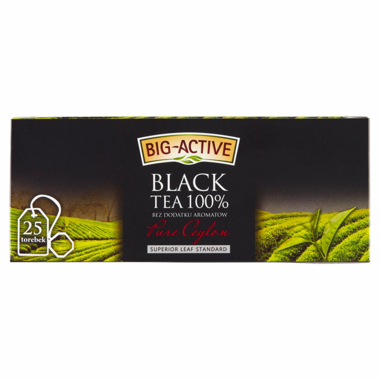 Zdjęcia - Big-Active Pure Ceylon Herbata czarna 100% 37,5 g (25 torebek)