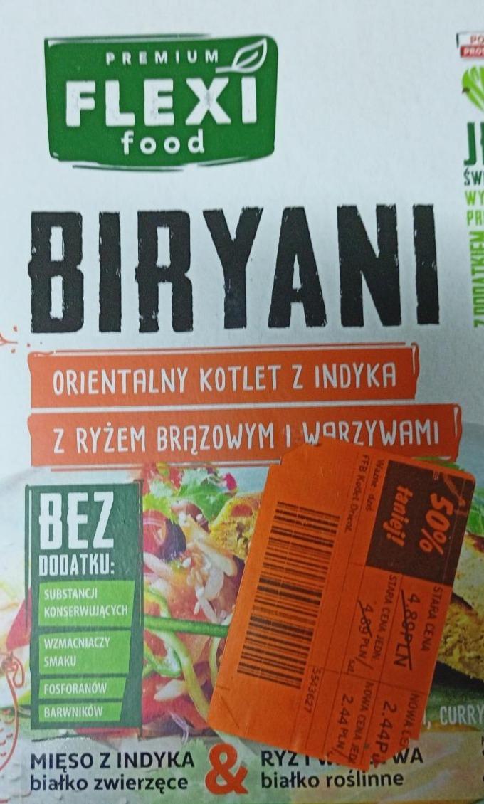Zdjęcia - Biryani Orientalny kotlet z indyka z ryżem brązowym i warzywami Flexi Food