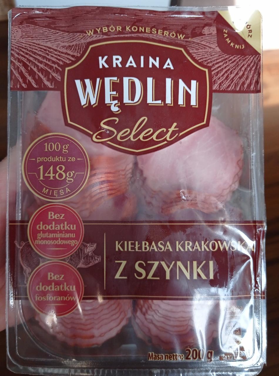 Zdjęcia - Kiełbasa krakowska z szynki Kraina Wędlin Select