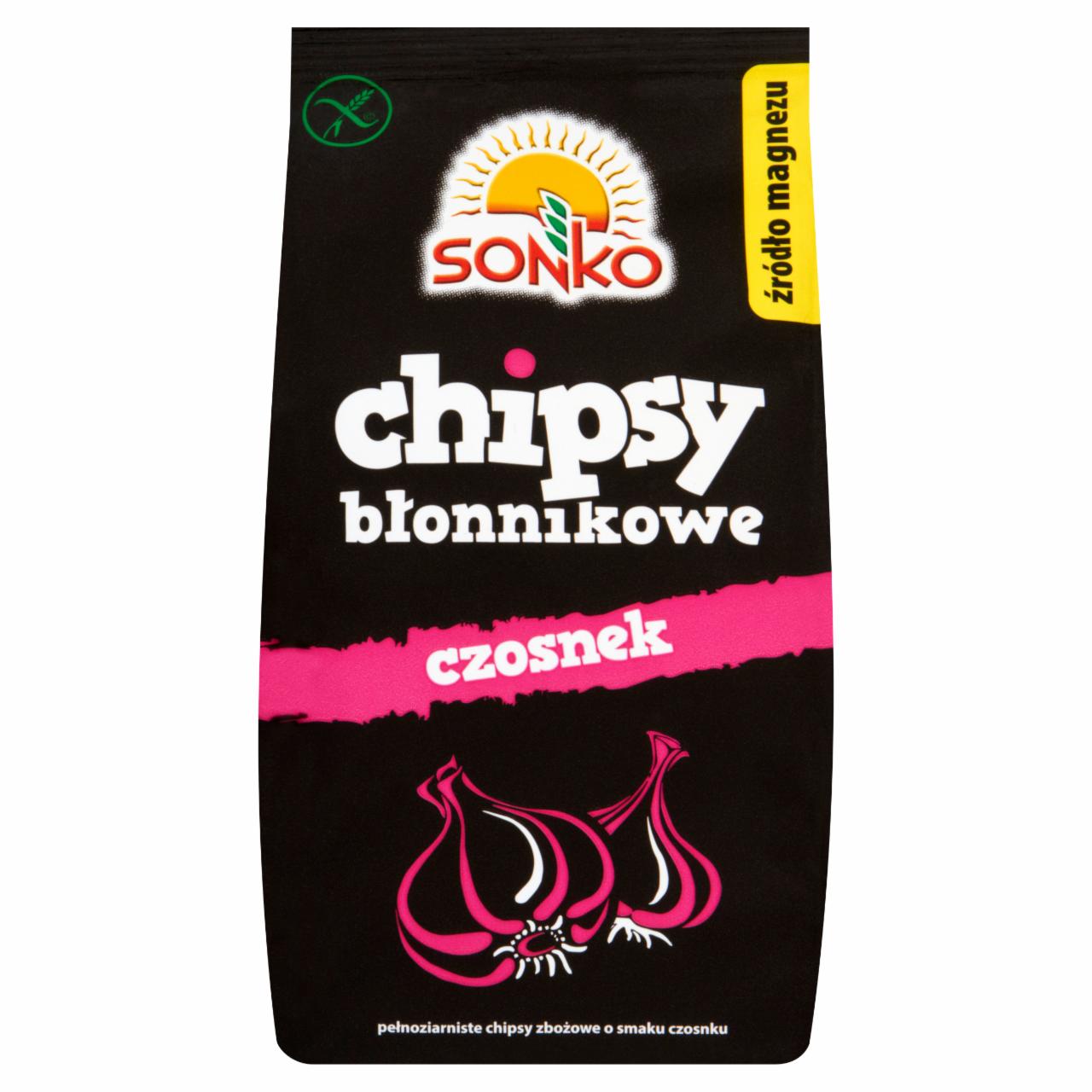 Zdjęcia - Sonko Chipsy błonnikowe czosnek 35 g