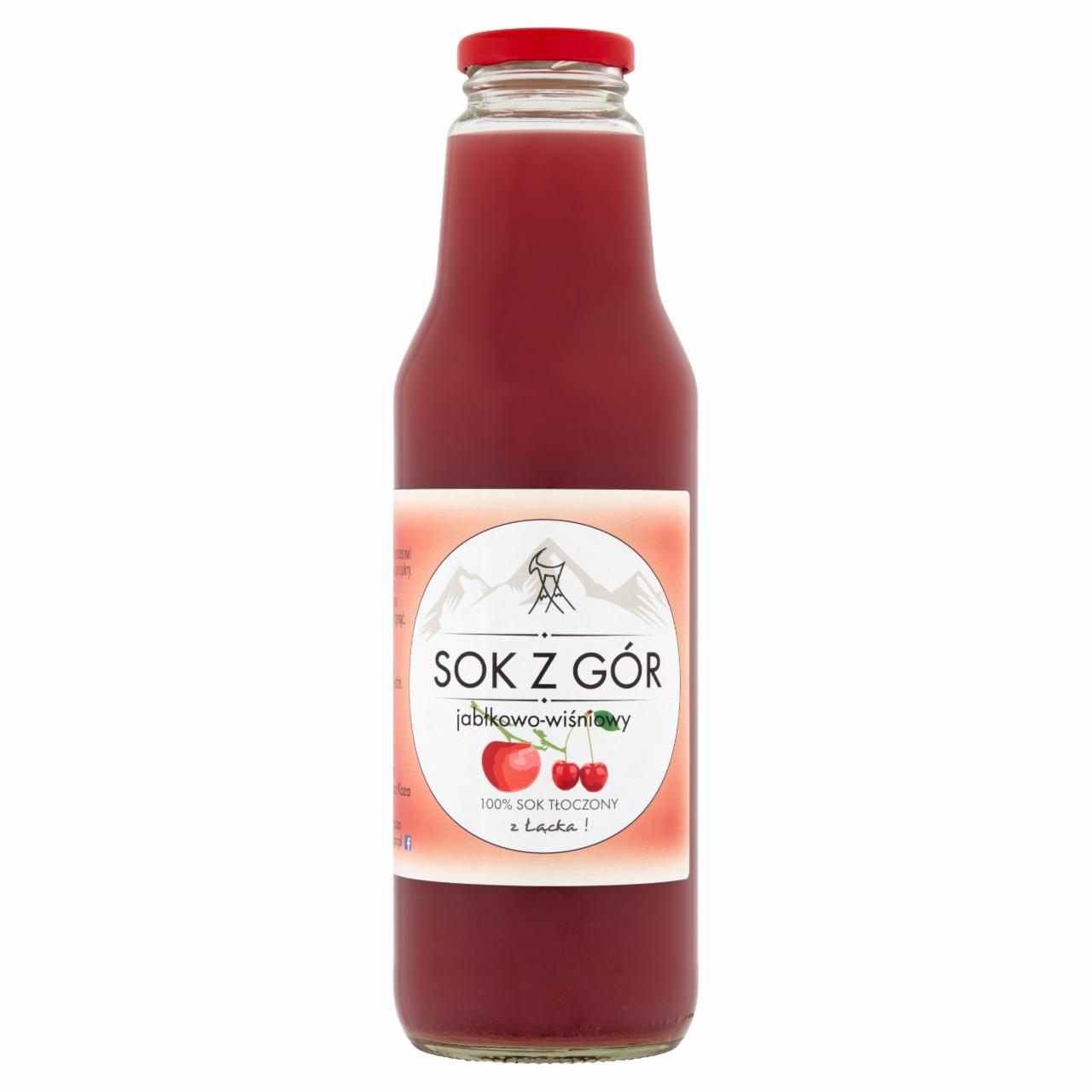 Zdjęcia - Sok z gór Sok jabłkowo-wiśniowy 750 ml