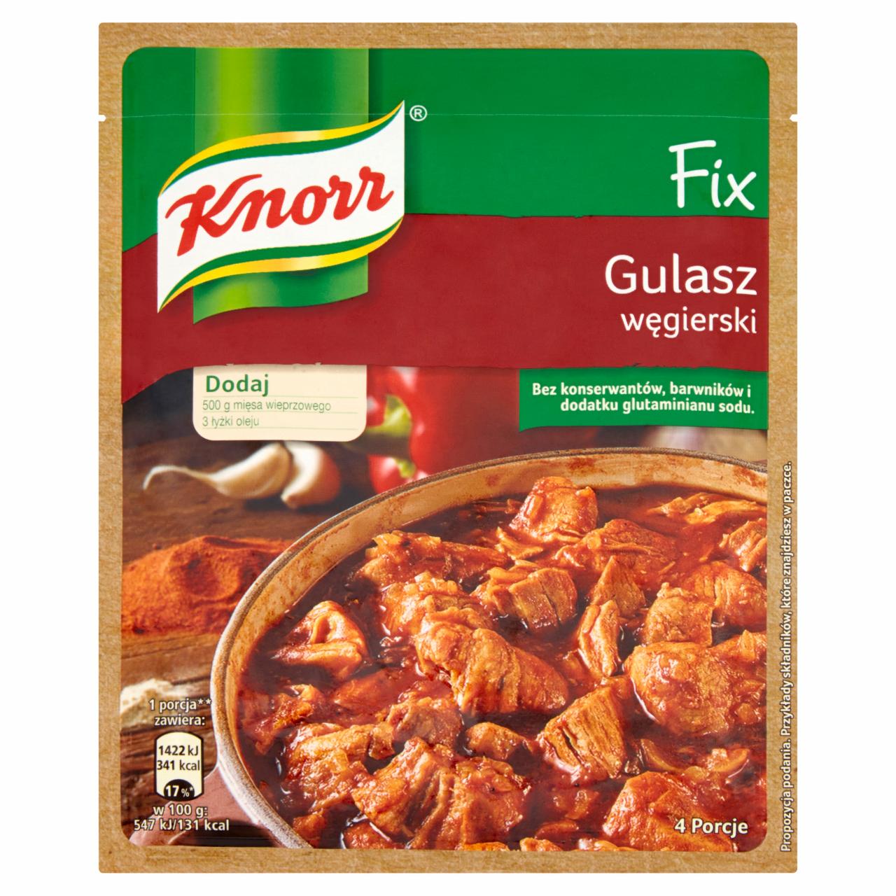 Zdjęcia - Knorr Fix gulasz węgierski 46 g