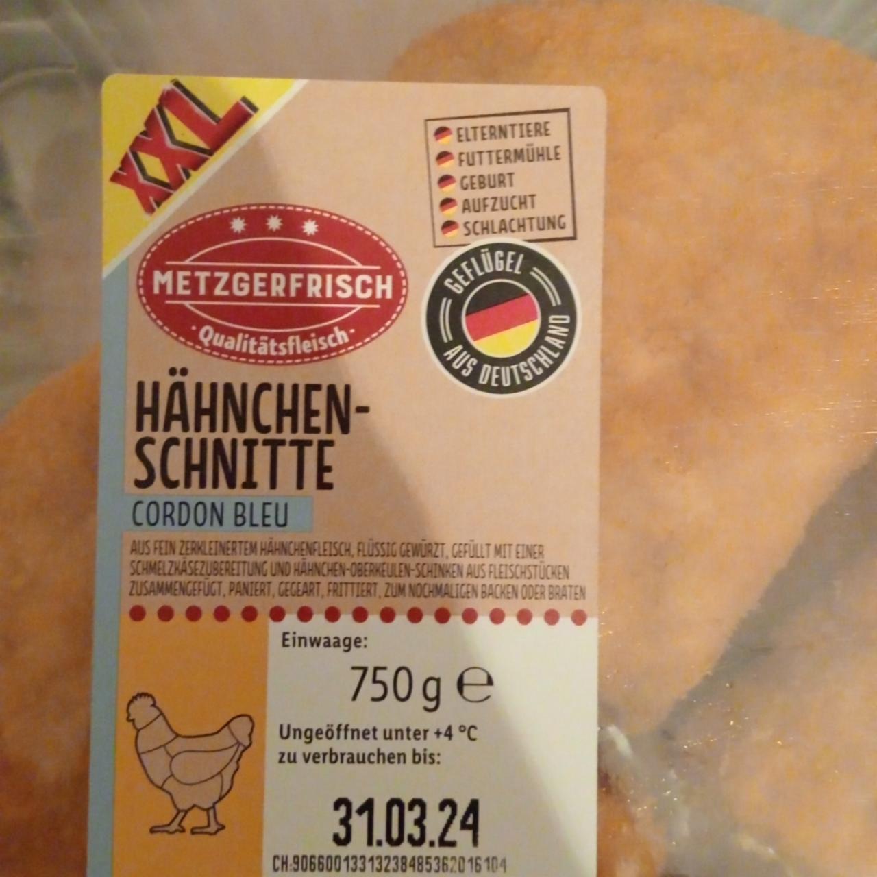 Zdjęcia - Hahnchen Schnitte cordon bleu Metzgerfrisch