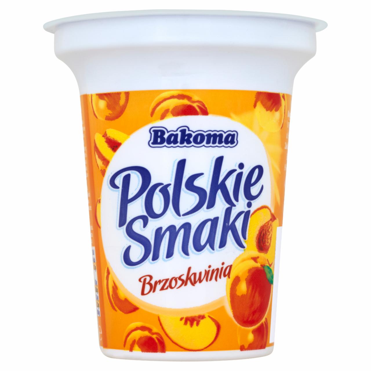 Zdjęcia - Bakoma Polskie Smaki Deser jogurtowy z brzoskwiniami 300 g