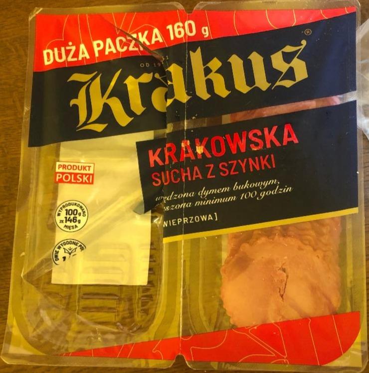 Zdjęcia - Kiełbasa krakowska sucha z szynki Krakus