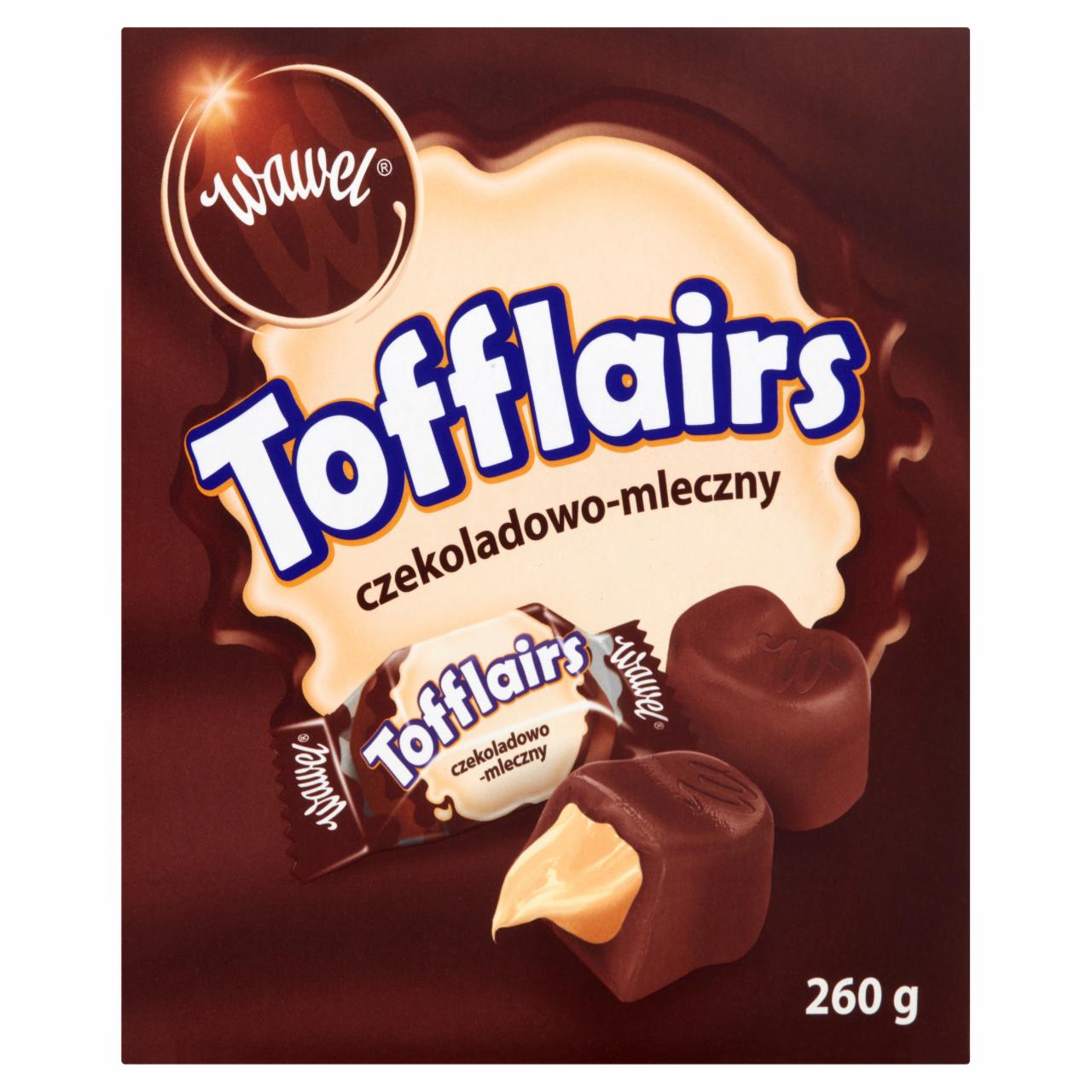 Zdjęcia - Wawel Tofflairs czekoladowo-mleczny Pomadki niekrystaliczne czekoladowe 260 g