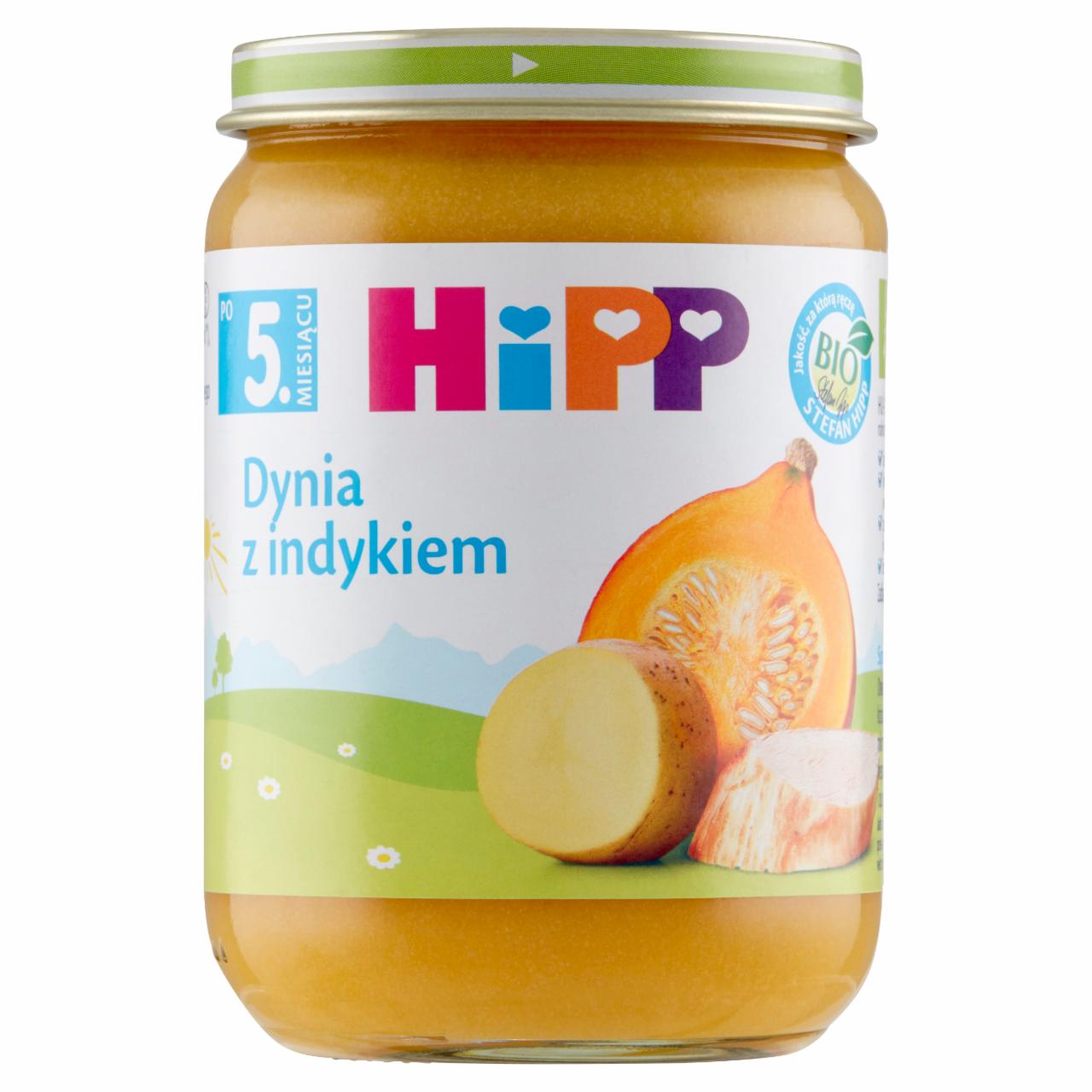 Zdjęcia - HiPP BIO Dynia z jabłkiem i indykiem po 5. miesiącu 190 g
