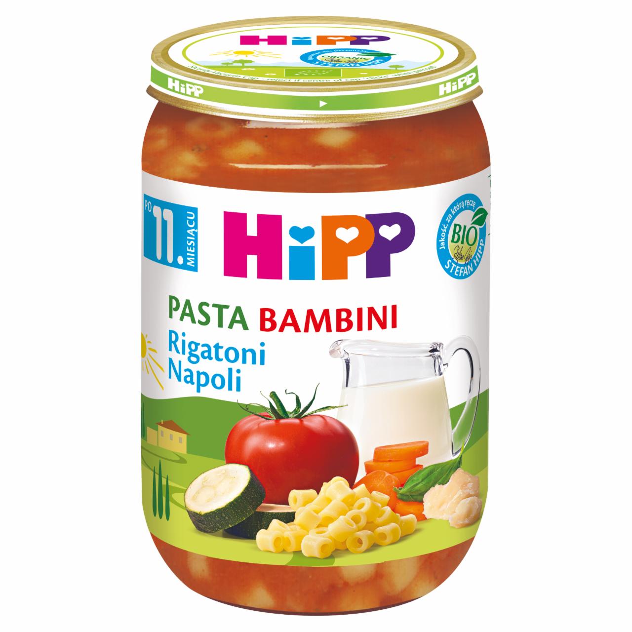 Zdjęcia - HiPP BIO Pasta Bambini Rigatoni Napoli po 11. miesiącu 220 g