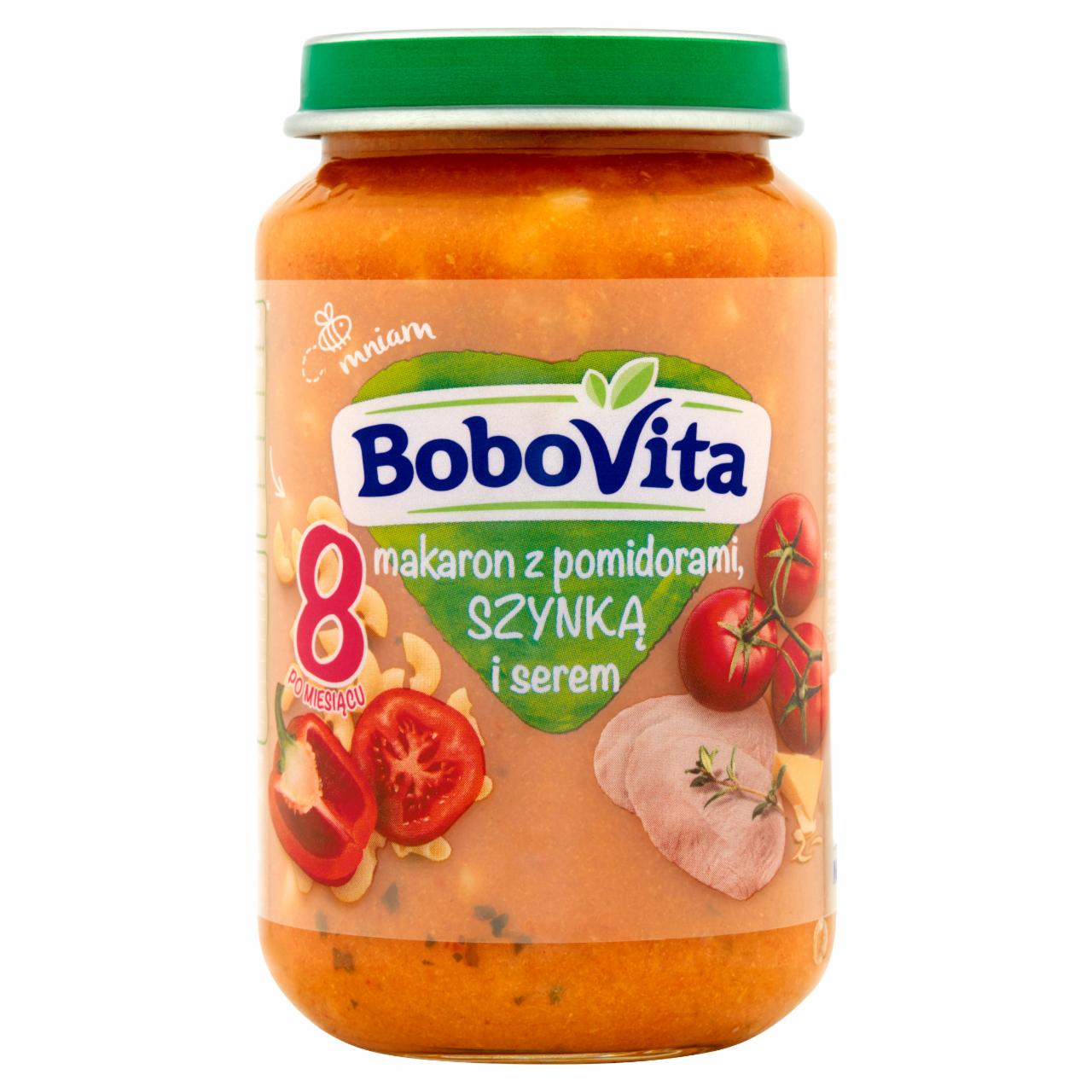 Zdjęcia - BoboVita Makaron z pomidorami szynką i serem po 8 miesiącu 190 g