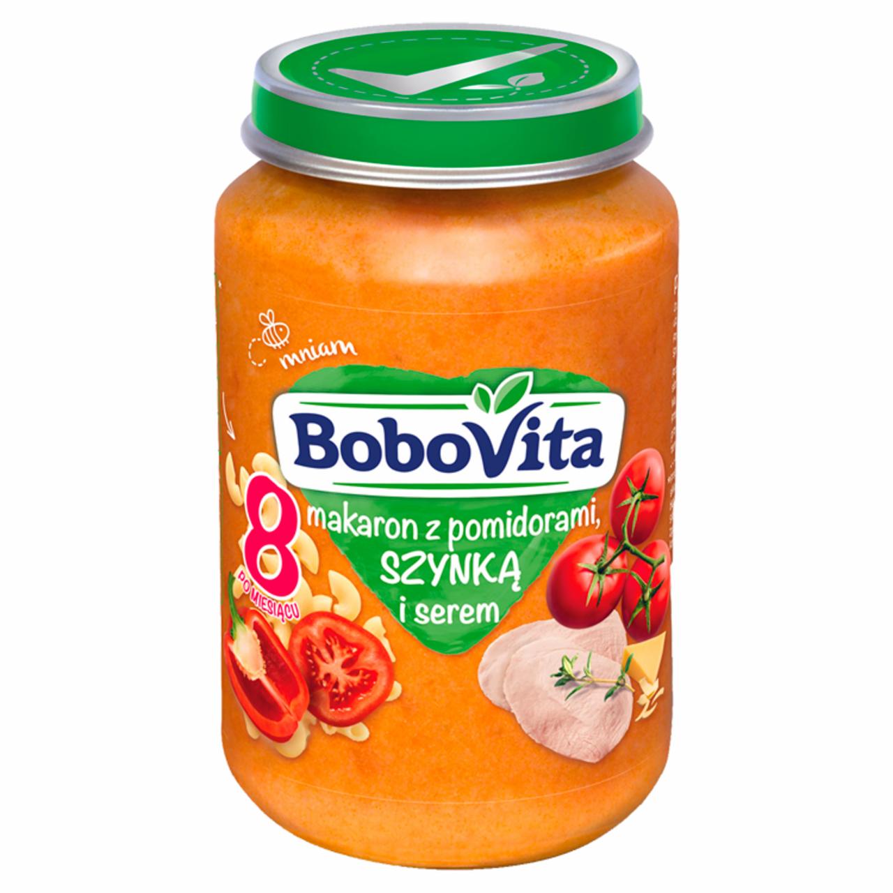 Zdjęcia - BoboVita Makaron z pomidorami szynką i serem po 8 miesiącu 190 g