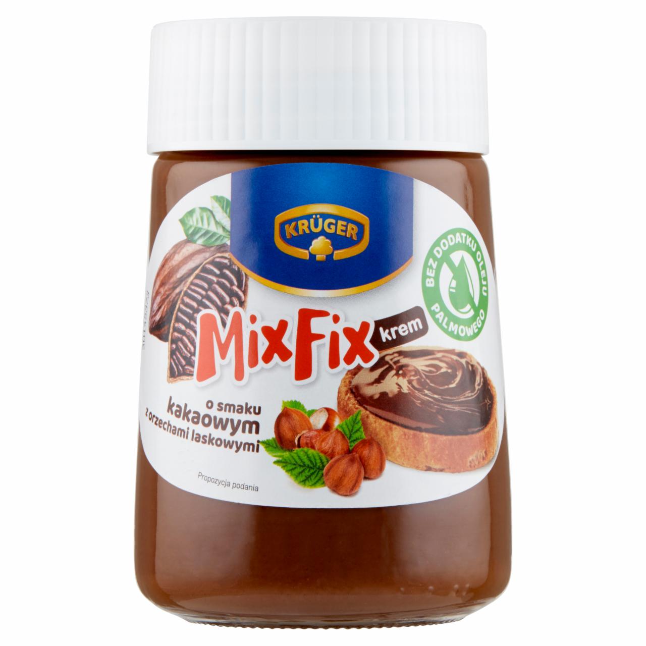Zdjęcia - Krüger Mix Fix Krem o smaku kakaowym z orzechami laskowymi 380 g