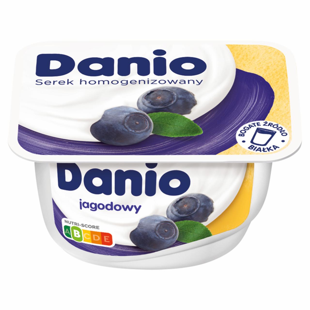 Zdjęcia - Danio Serek homogenizowany jagodowy 140 g