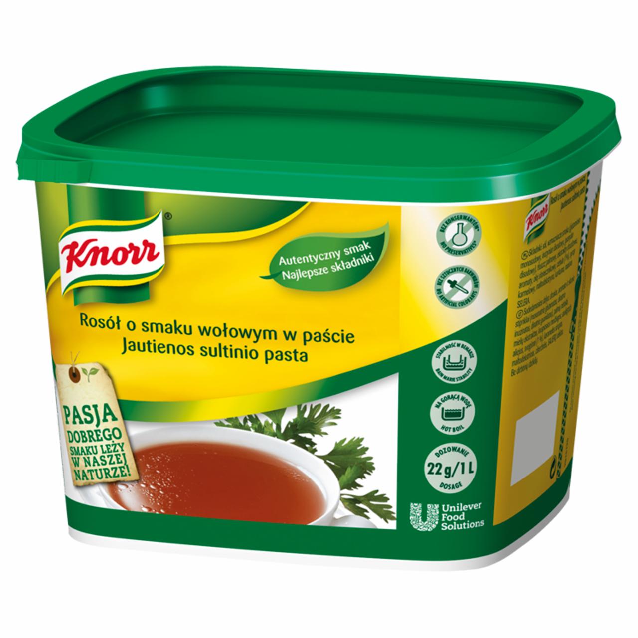 Zdjęcia - Rosół o smaku wołowym w paście Knorr