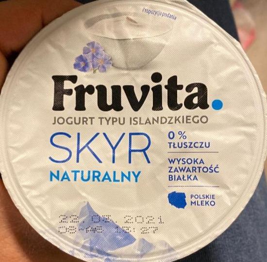 Zdjęcia - Skyr naturalny jogurt typu islandzkiego 0% tłuszczu FruVita