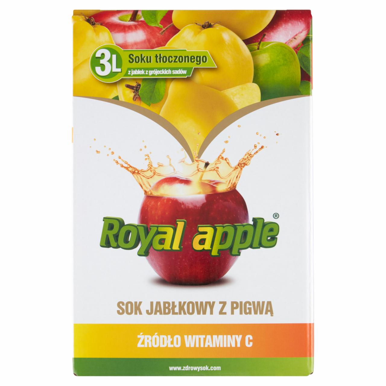 Zdjęcia - Royal apple Sok jabłkowy z pigwą 3 l