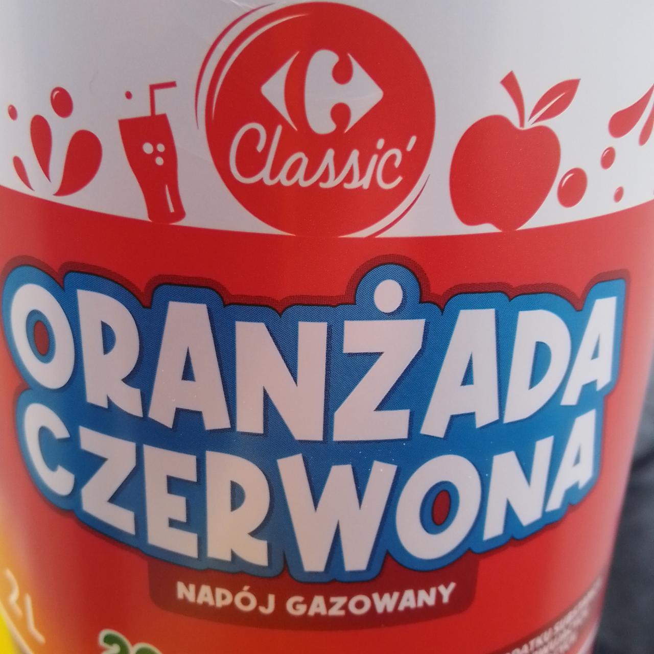 Zdjęcia - Oranżada czerwona Carrefour Classic