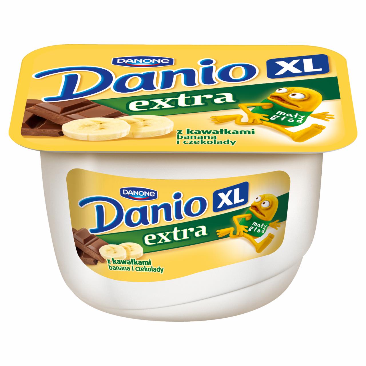 Zdjęcia - Danone Danio XL extra Serek homogenizowany z kawałkami banana i czekolady 180 g