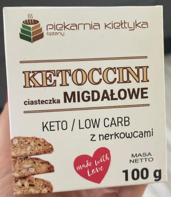 Zdjęcia - Ketoccini ciasteczka Migdałowe z nerkowcami Keto Piekarnia Kiełtyka