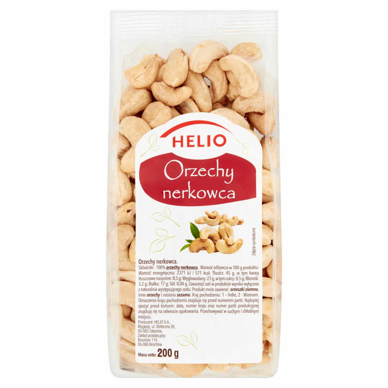 Zdjęcia - Helio Orzechy nerkowca 200 g