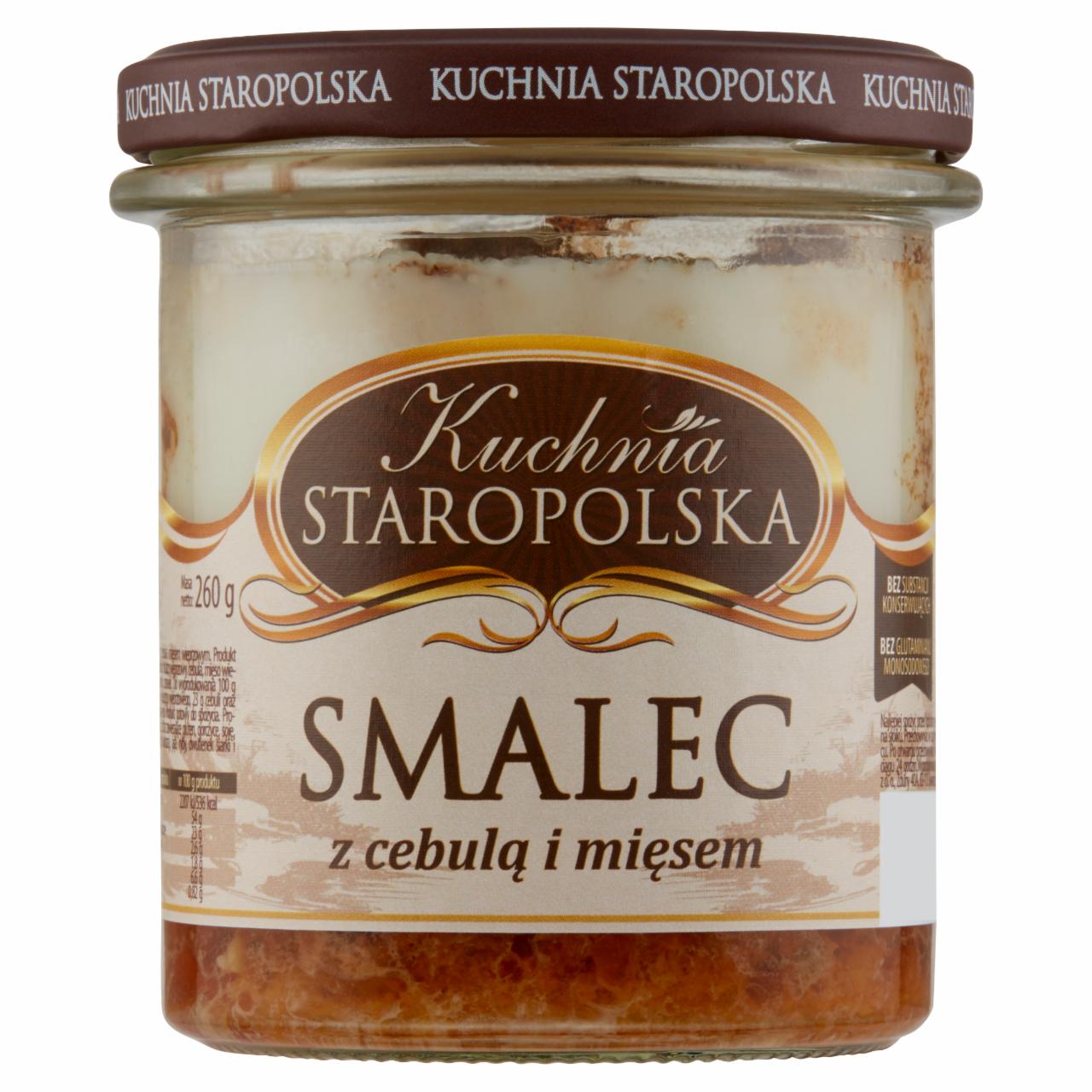 Zdjęcia - Kuchnia STAROPOLSKA Premium Smalec z cebulą i mięsem 260 g