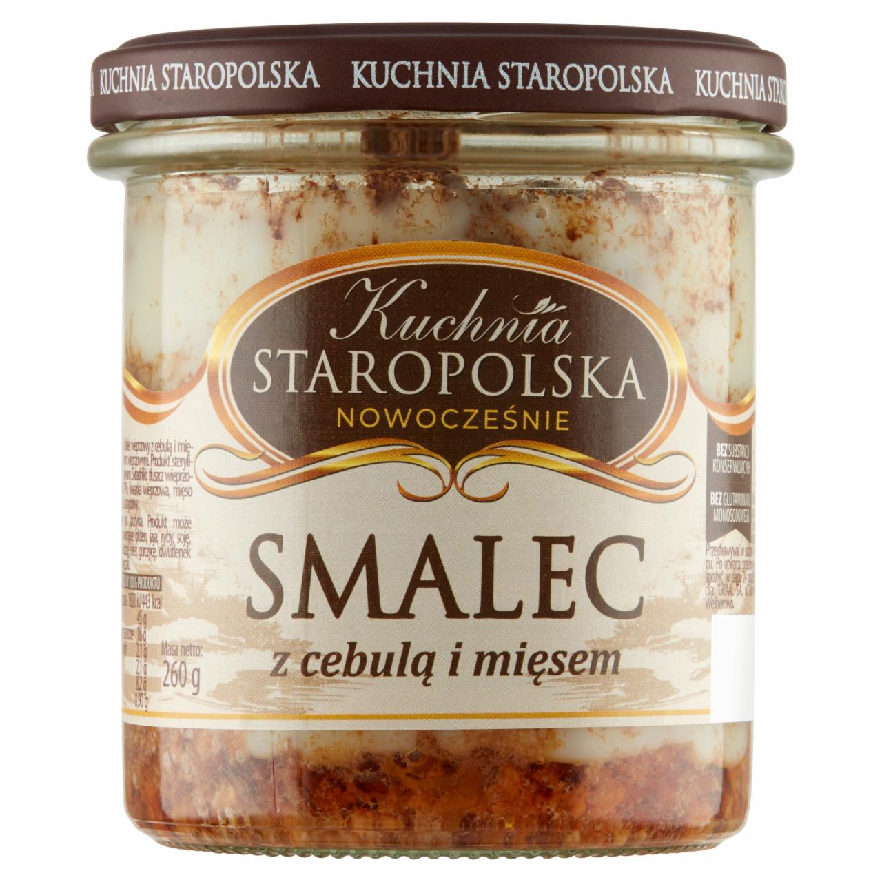Zdjęcia - Kuchnia STAROPOLSKA Premium Smalec z cebulą i mięsem 260 g