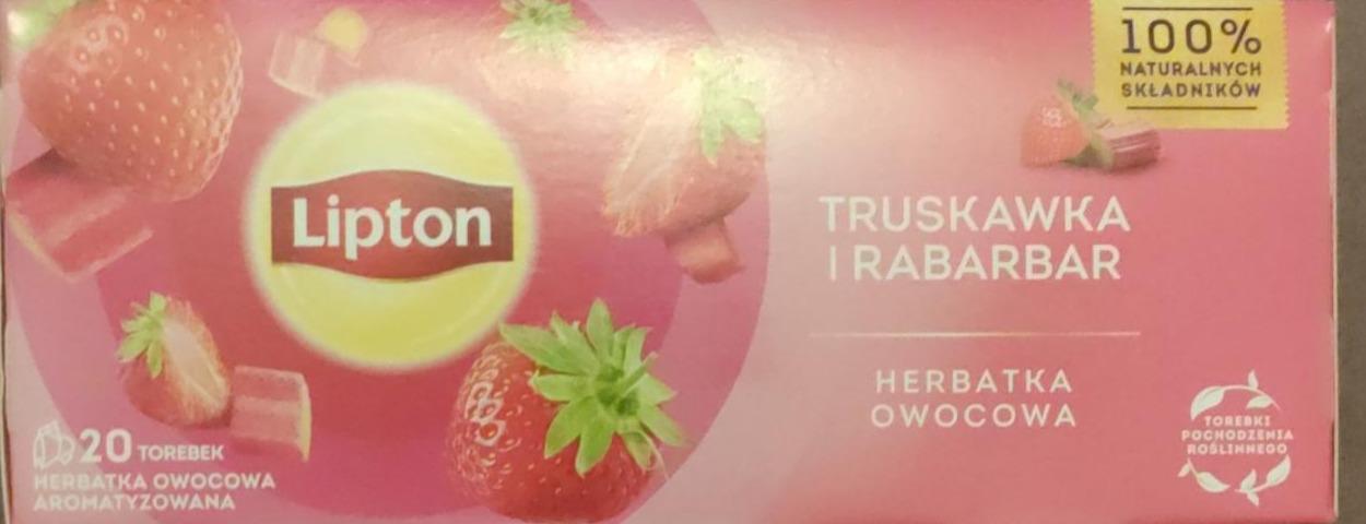 Zdjęcia - Lipton Herbatka owocowa truskawka i rabarbar 32 g (20 torebek)