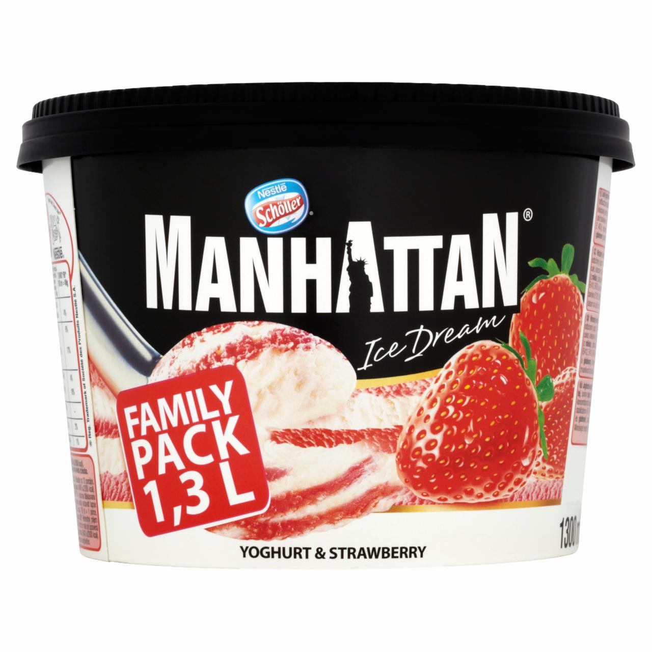 Zdjęcia - Manhattan Ice Dream Lody jogurtowo-truskawkowe 1300 ml