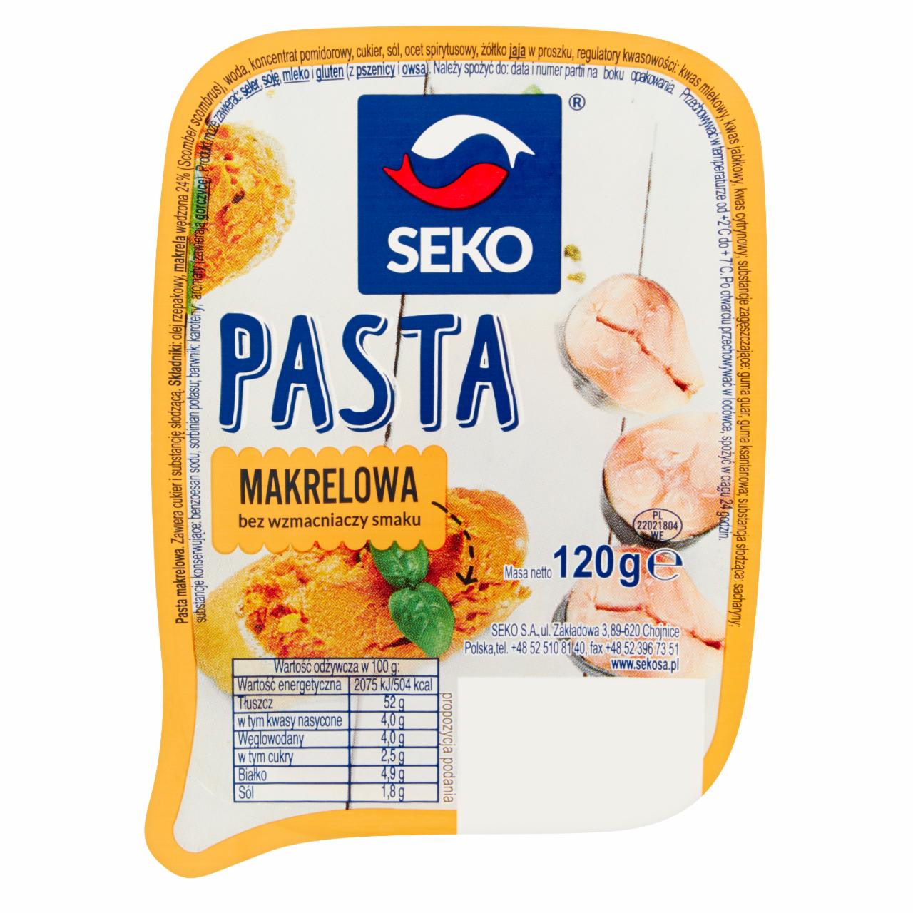 Zdjęcia - Seko Pasta makrelowa 120 g