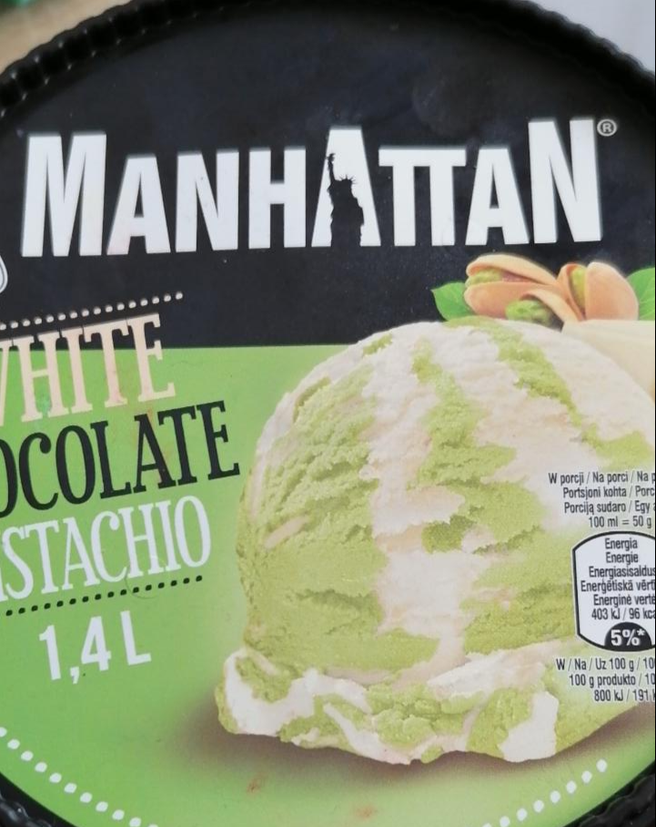 Zdjęcia - White chocolate pistacio Manhattan