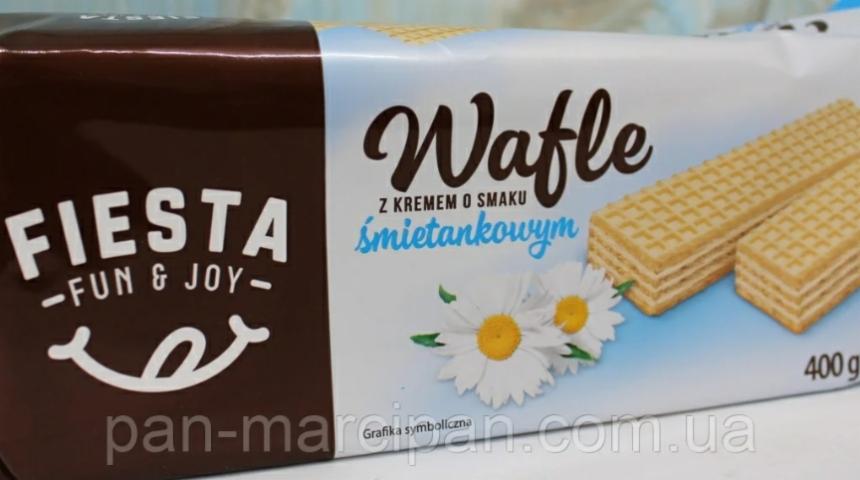 Zdjęcia - Wafle z kremem o smaku śmietankowym FIESTA