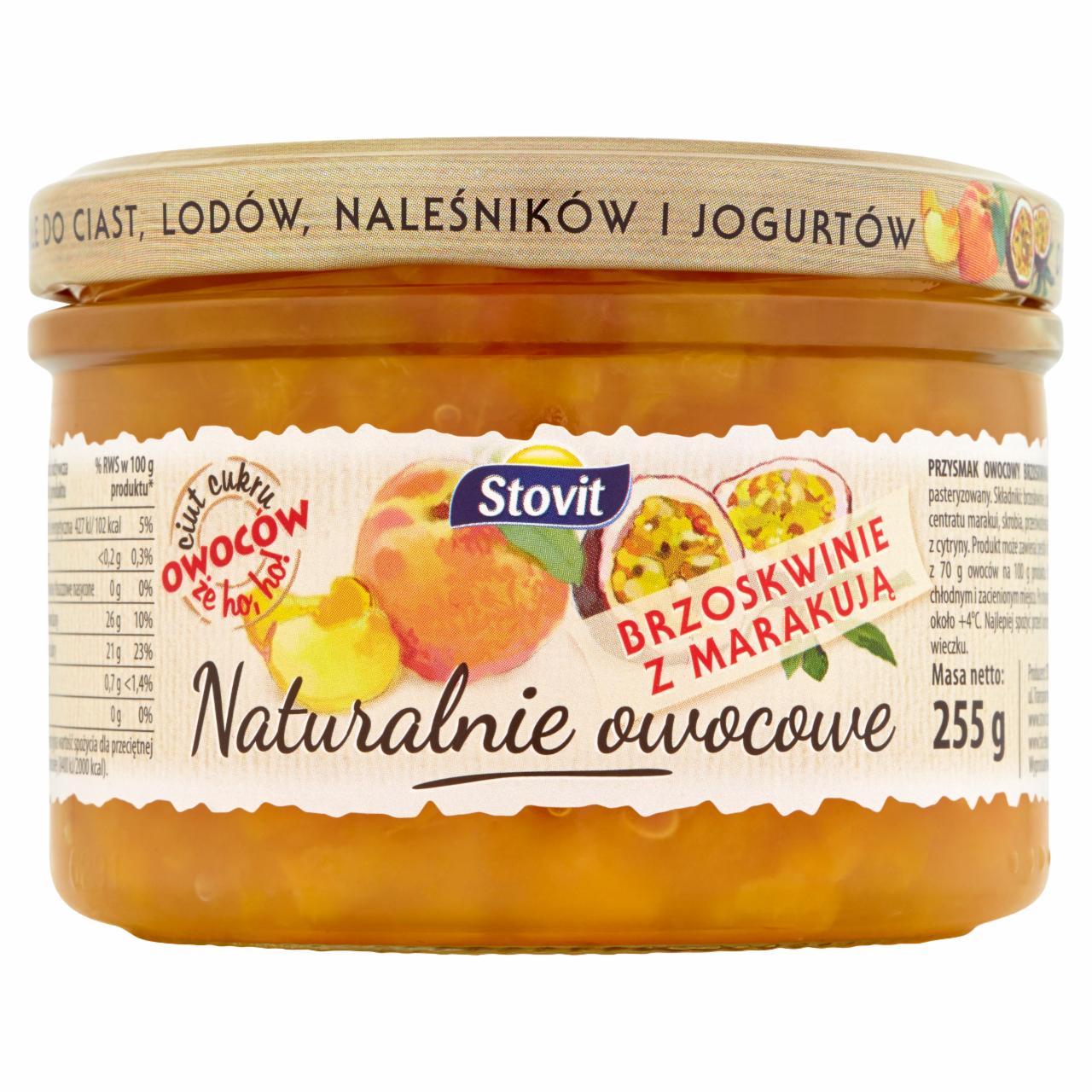 Zdjęcia - Stovit Naturalnie owocowe Brzoskwinie z marakują 255 g