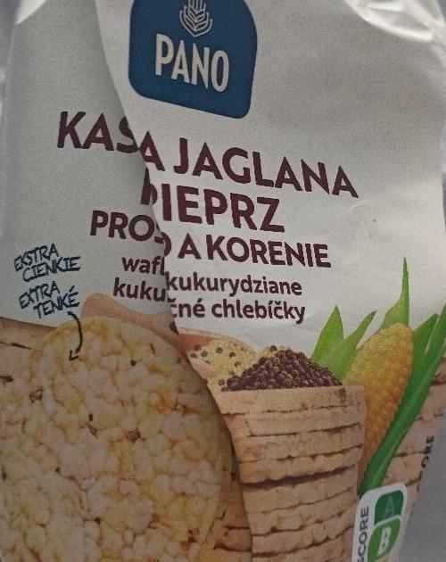 Zdjęcia - Wafle kukurydziane kasza jaglana pieprz Pano