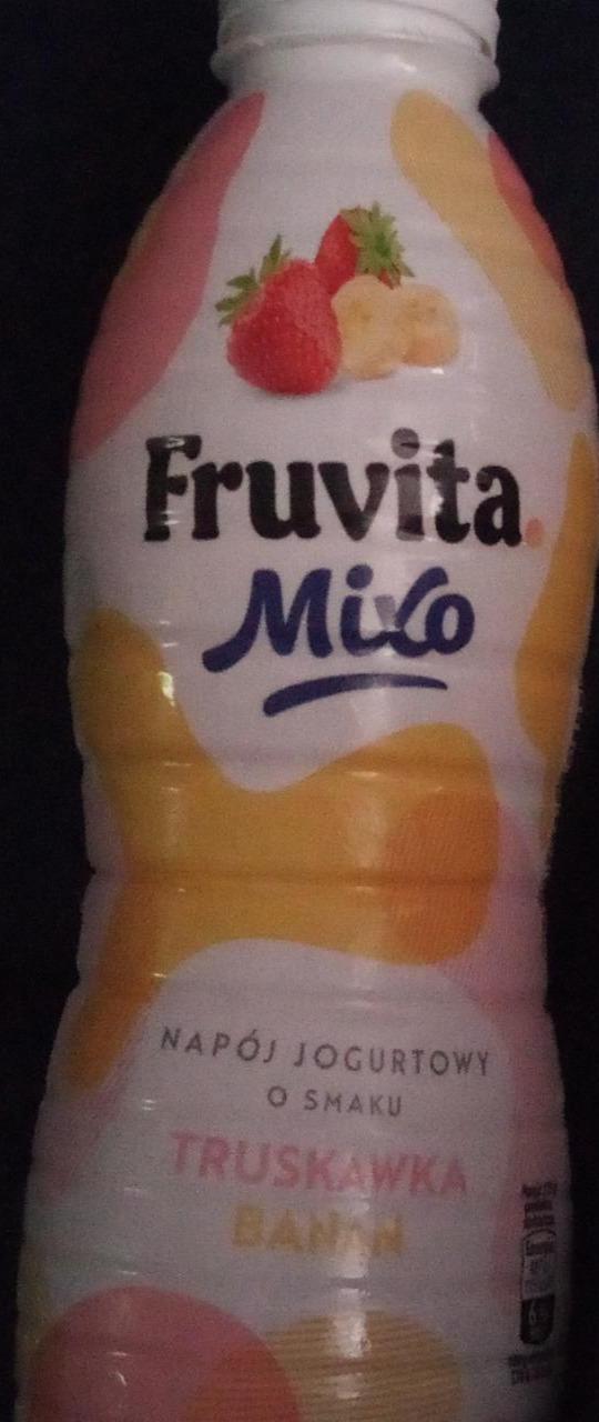 Zdjęcia - Napój jogurtowy o smaku truskawka banan Fruvita Mixo
