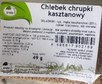 Zdjęcia - Chlebek chrupki kasztanowy VM