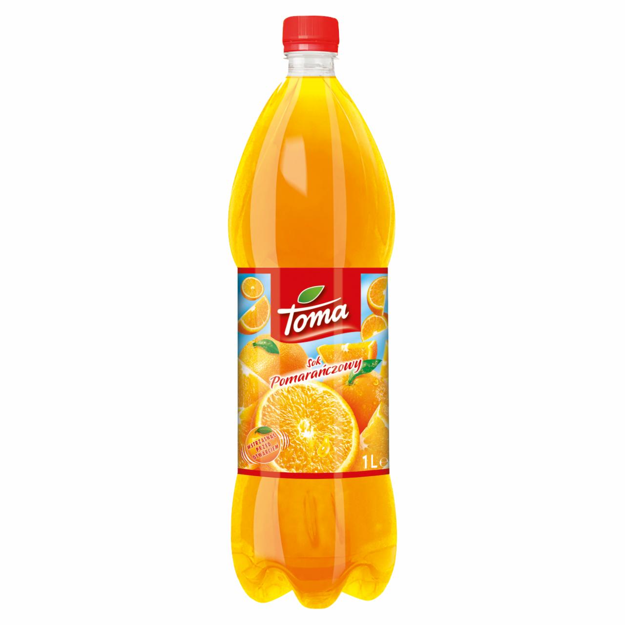 Zdjęcia - Toma Sok pomarańczowy z zagęszczonego soku 100 % 1 l