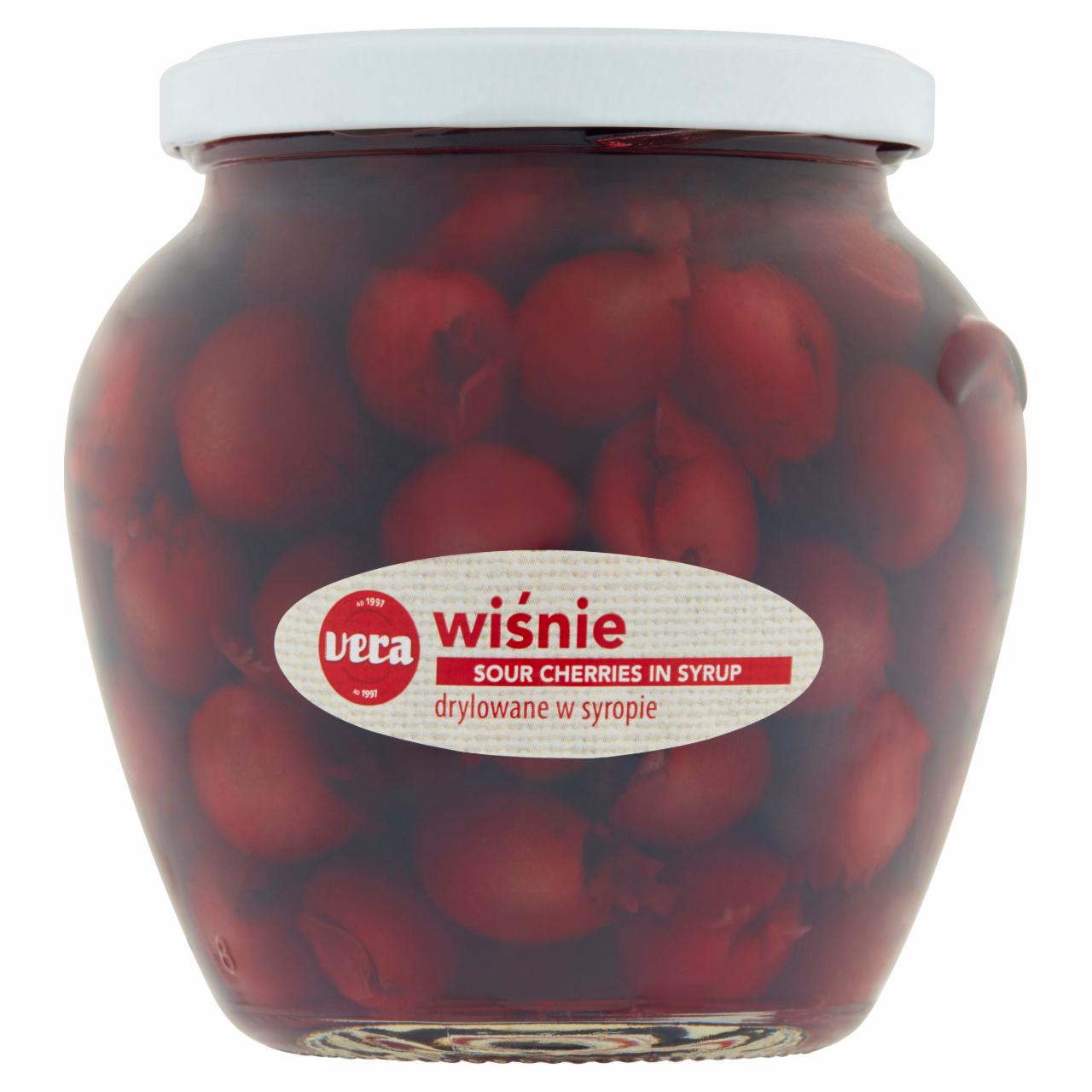 Zdjęcia - Vera Wiśnie drylowane w syropie 570 g