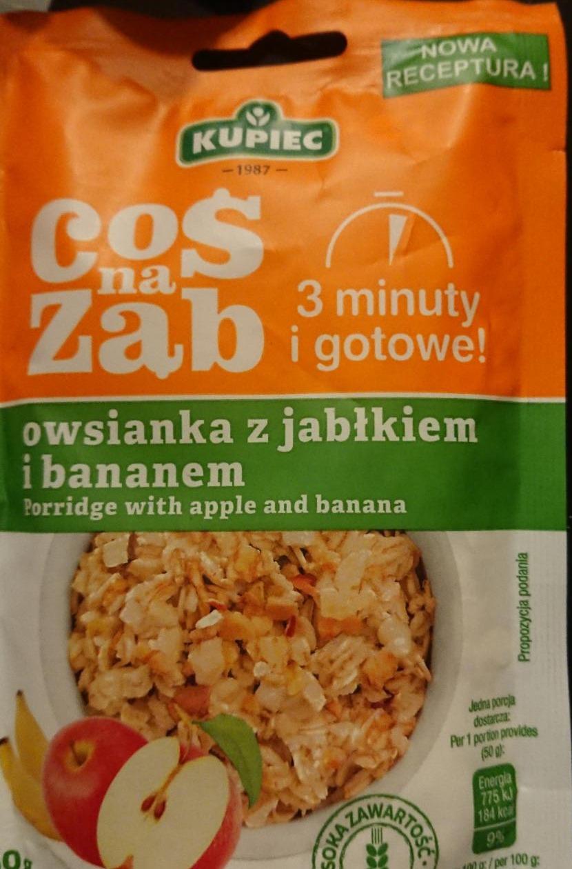 Zdjęcia - Coś Na Ząb Owsianka jabłkowo-bananowa Kupiec