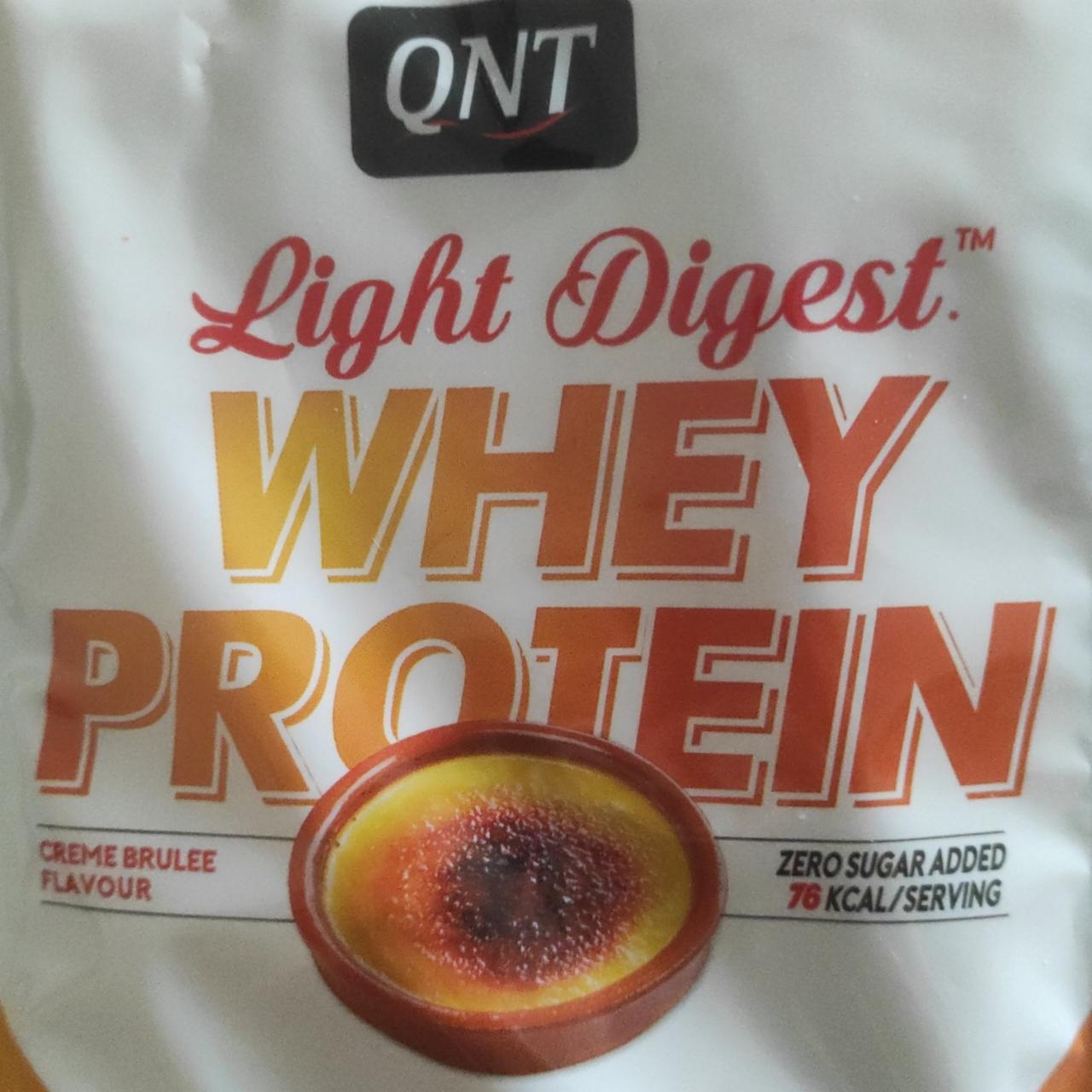 Zdjęcia - Light Digest Whey Protein Creme Brulee QNT