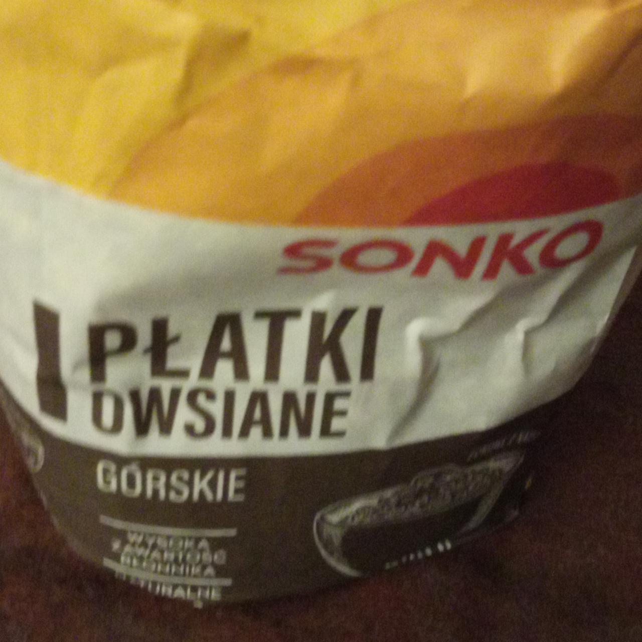 Zdjęcia - Płatki owsiane górskie Sonko