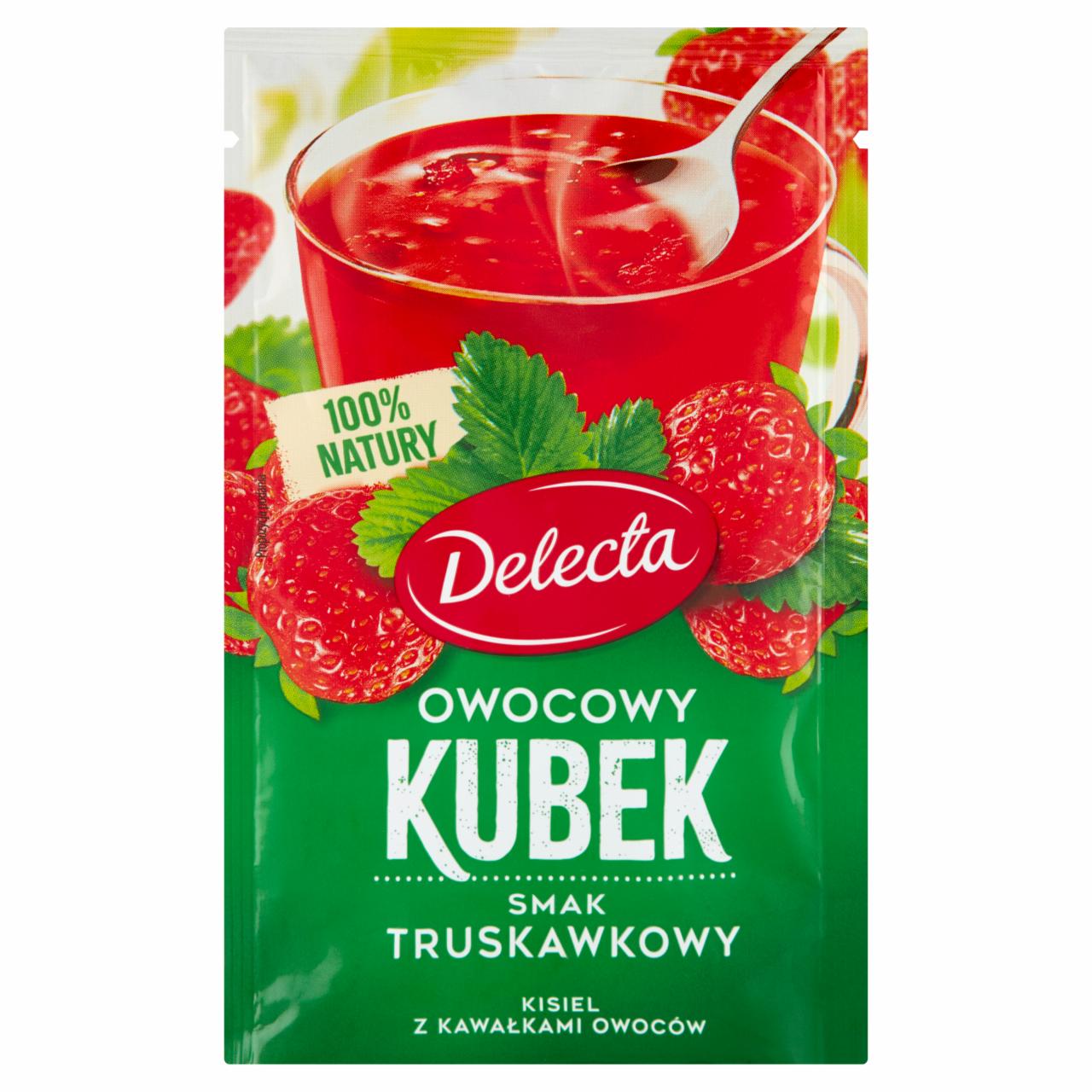 Zdjęcia - Delecta Owocowy kubek Kisiel smak truskawkowy 30 g