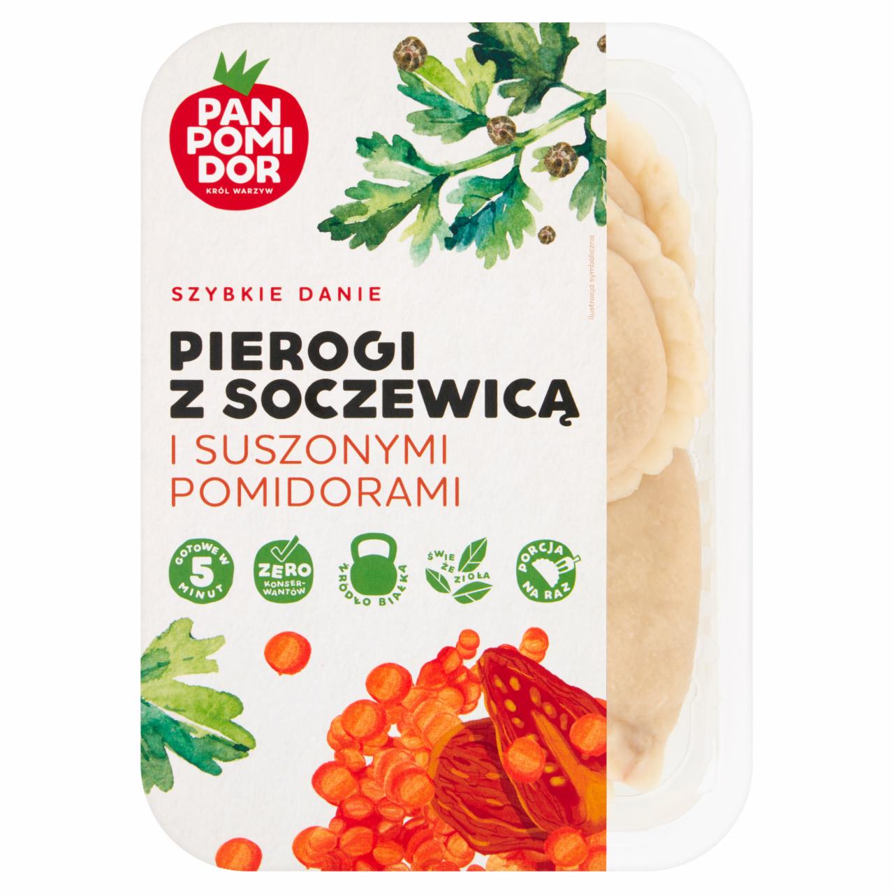 Zdjęcia - Pan Pomidor Pierogi z soczewicą i suszonymi pomidorami 240 g