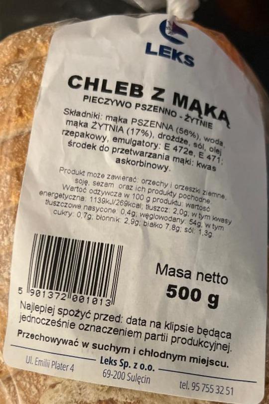 Zdjęcia - Chleb z mąką Leks