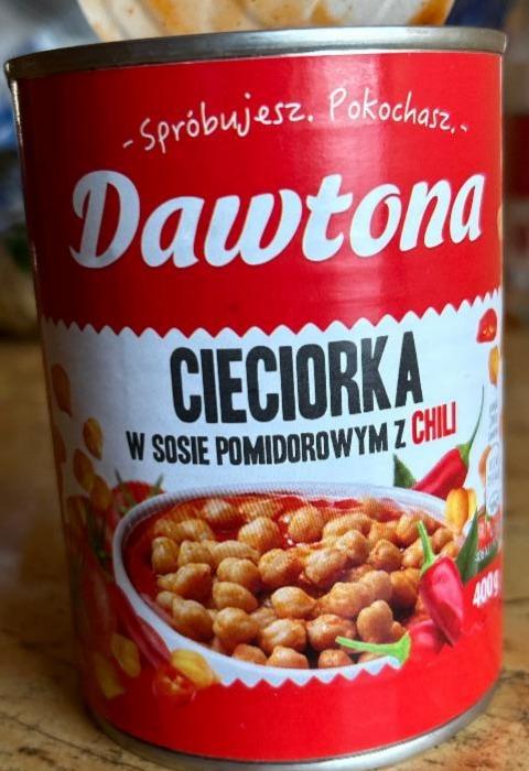 Zdjęcia - Dawtona Cieciorka w sosie pomidorowym z chili 400 g