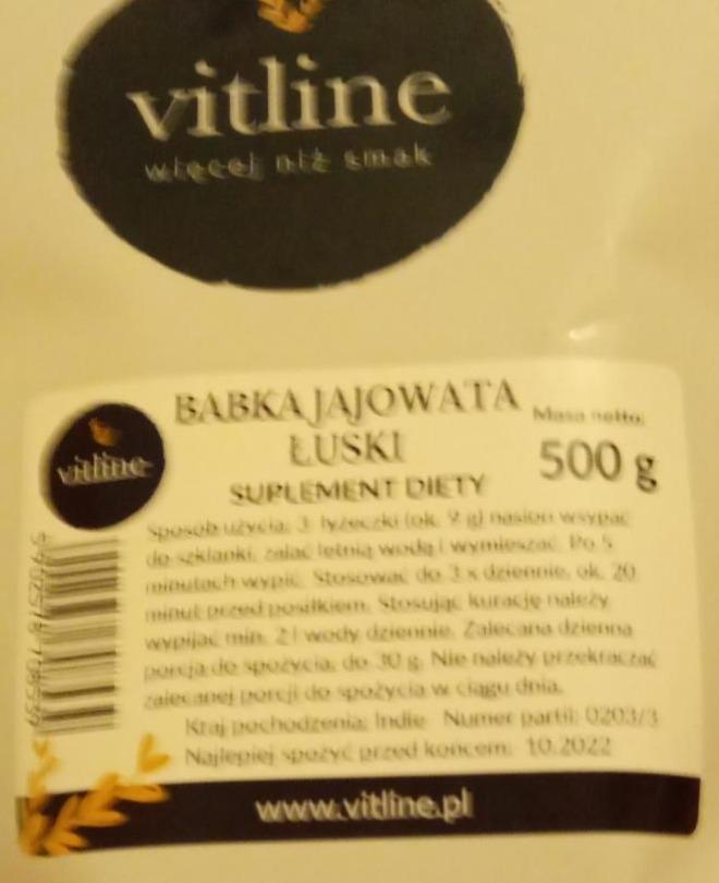 Zdjęcia - babka jajowata łuski Vitline