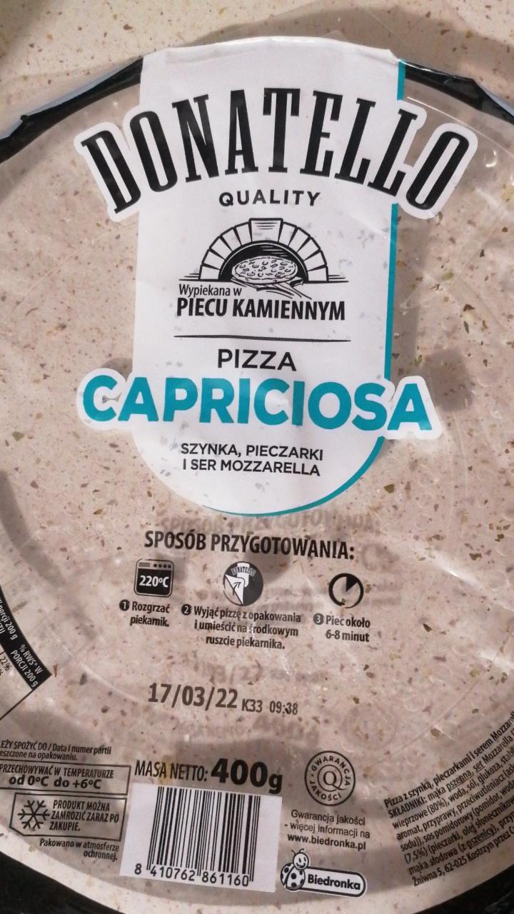 Zdjęcia - Pizza Capriciosa Donatello (Biedronka)